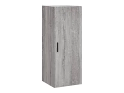 Aparador cómoda armario mueble organizador cocina salón salón alto Sonoma 34,5 x 34 x 180 cm madera contrachapada gris 02_0035286