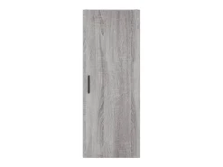 Aparador cómoda armario mueble organizador cocina salón salón alto Sonoma 34,5 x 34 x 180 cm madera contrachapada gris 02_0035286