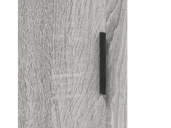 Aparador cómoda armario mueble organizador cocina salón salón alto Sonoma 34,5 x 34 x 180 cm madera contrachapada gris 02_0035286