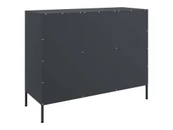 Aparador cómoda armario mueble organizador cocina salón salón 100,5 x 39 x 79 cm acero antracita 02_0029687