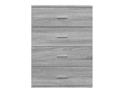 Aparador cómoda armario unidad de almacenamiento organizador cocina salón salón juego de 2 sonoma 60 x 39 x 80 cm madera contrachapada gris 02_0036968