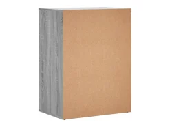 Aparador cómoda armario unidad de almacenamiento organizador cocina salón salón juego de 2 sonoma 60 x 39 x 80 cm madera contrachapada gris 02_0036968