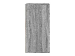Aparador cómoda armario unidad de almacenamiento organizador cocina salón salón juego de 2 sonoma 60 x 39 x 80 cm madera contrachapada gris 02_0036968