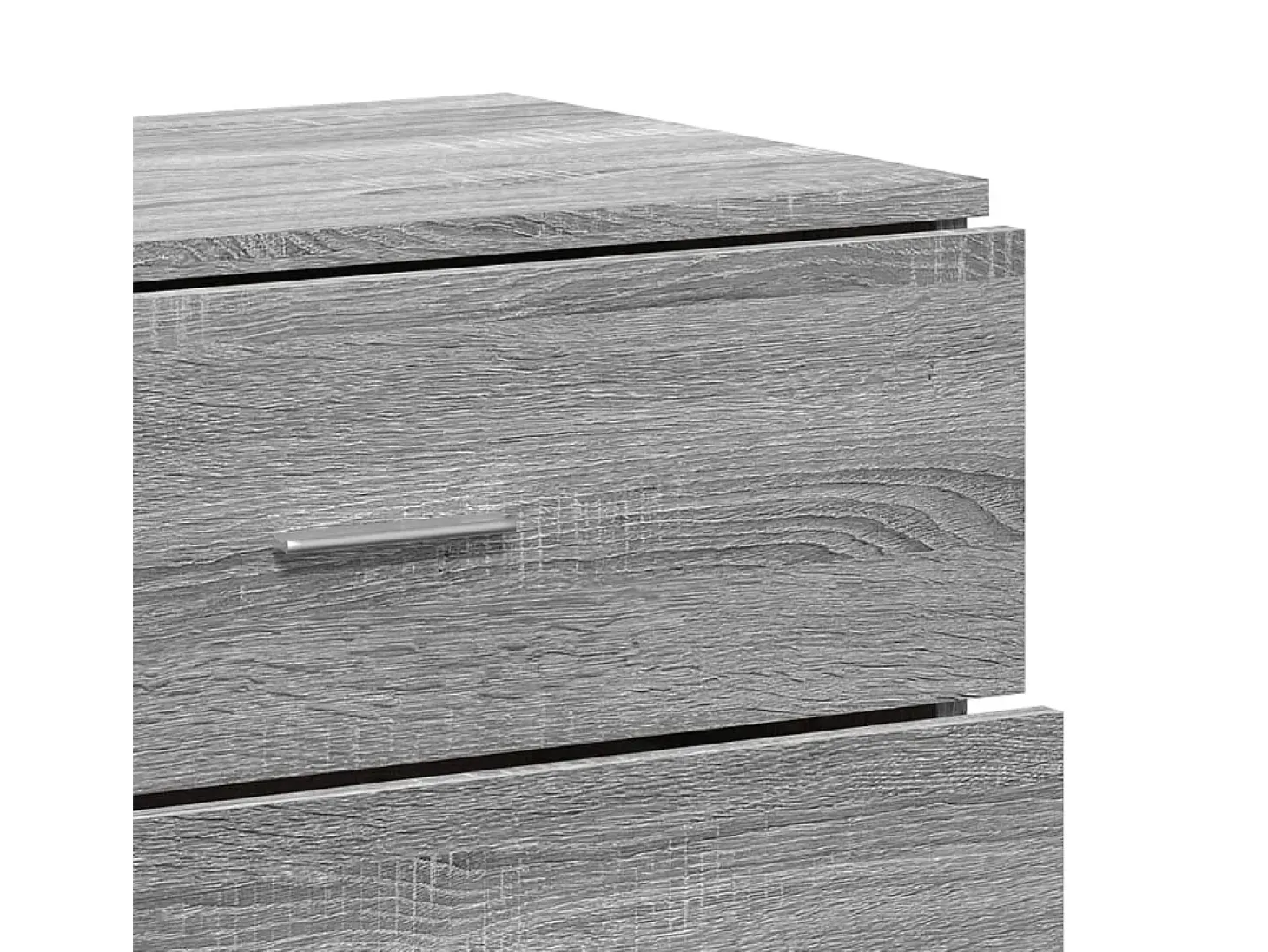 Aparador cómoda armario unidad de almacenamiento organizador cocina salón salón juego de 2 sonoma 60 x 39 x 80 cm madera contrachapada gris 02_0036968