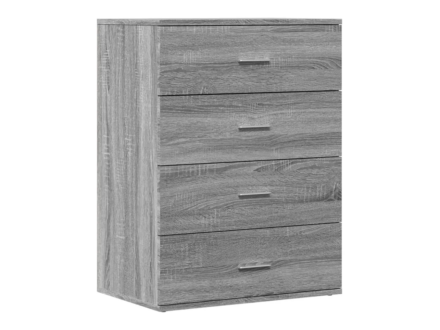 Aparador cómoda armario unidad de almacenamiento organizador cocina salón salón juego de 2 sonoma 60 x 39 x 80 cm madera contrachapada gris 02_0036968