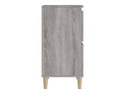 Aparador cómoda armario unidad de almacenamiento organizador cocina salón salón juego de 2 sonoma 60 x 35 x 70 cm madera contrachapada gris 02_0036964