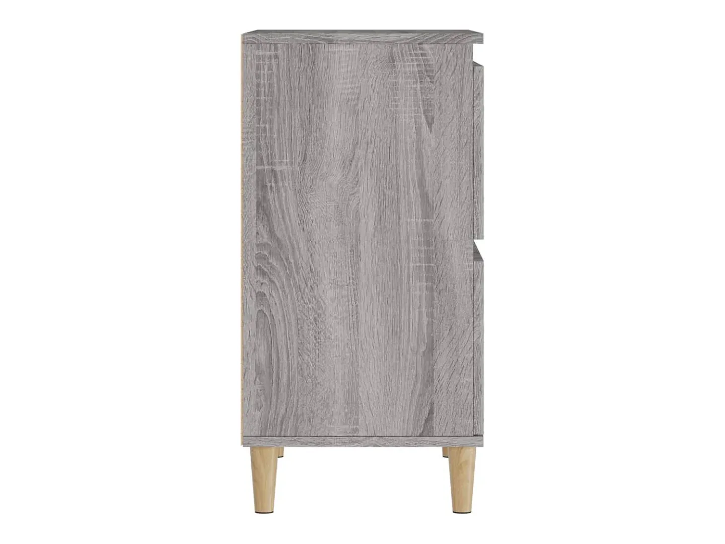 Aparador cómoda armario unidad de almacenamiento organizador cocina salón salón juego de 2 sonoma 60 x 35 x 70 cm madera contrachapada gris 02_0036964