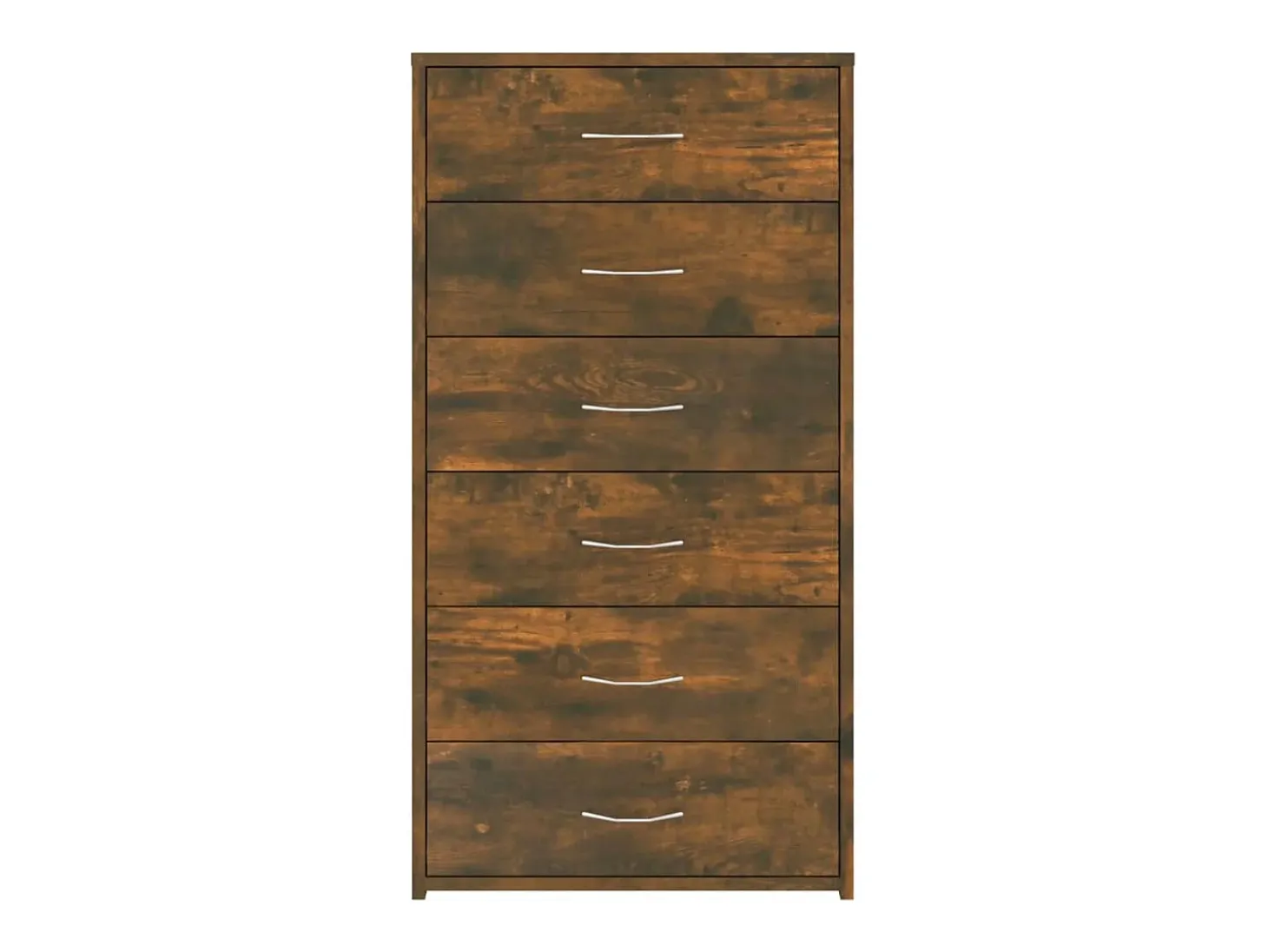 Aparador Cómoda Armario Unidad de Almacenamiento Organizador Cocina Salón Salón con 6 Cajones 50 x 34 x 96 cm Madera Contrachapada Marrón 02_0029759