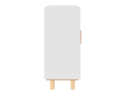 Aparador cómoda armario unidad de almacenamiento organizador cocina salón salón 60 x 30 x 70 cm madera maciza de pino y ratán blanco natural 02_0030334