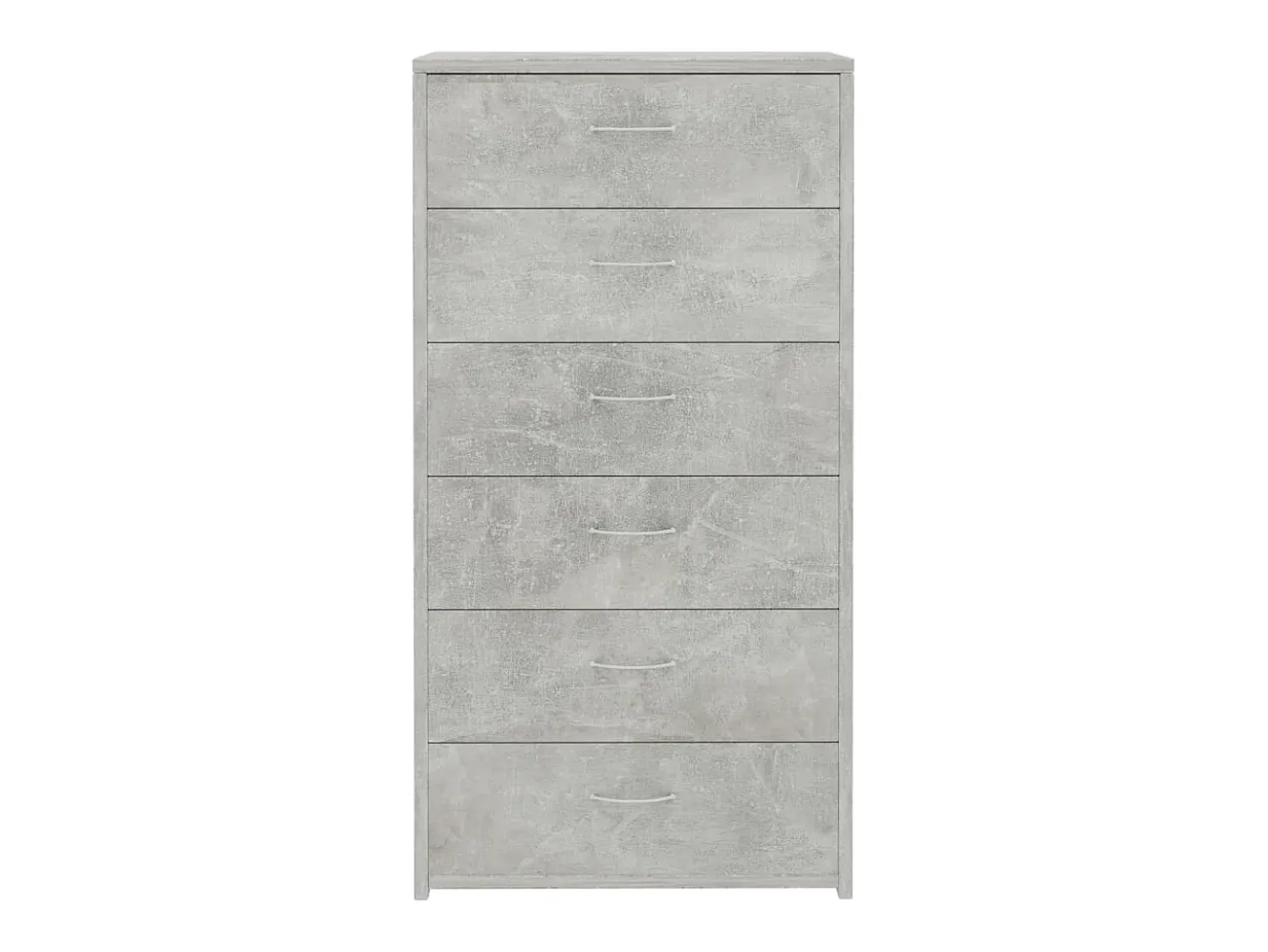 Aparador Cómoda Armario Unidad de Almacenamiento Organizador Cocina Salón Salón con 6 Cajones 50 x 34 x 96 cm Madera Contrachapada Gris 02_0029761