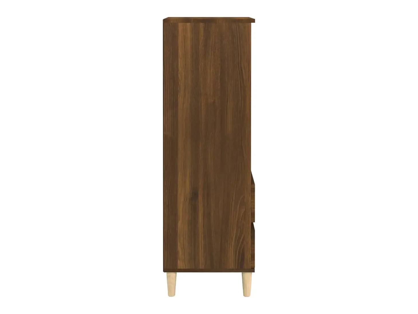 Aparador cómoda cómoda armario mueble organizador cocina salón salón alto 40 x 36 x 110 cm madera contrachapada marrón 02_0033711
