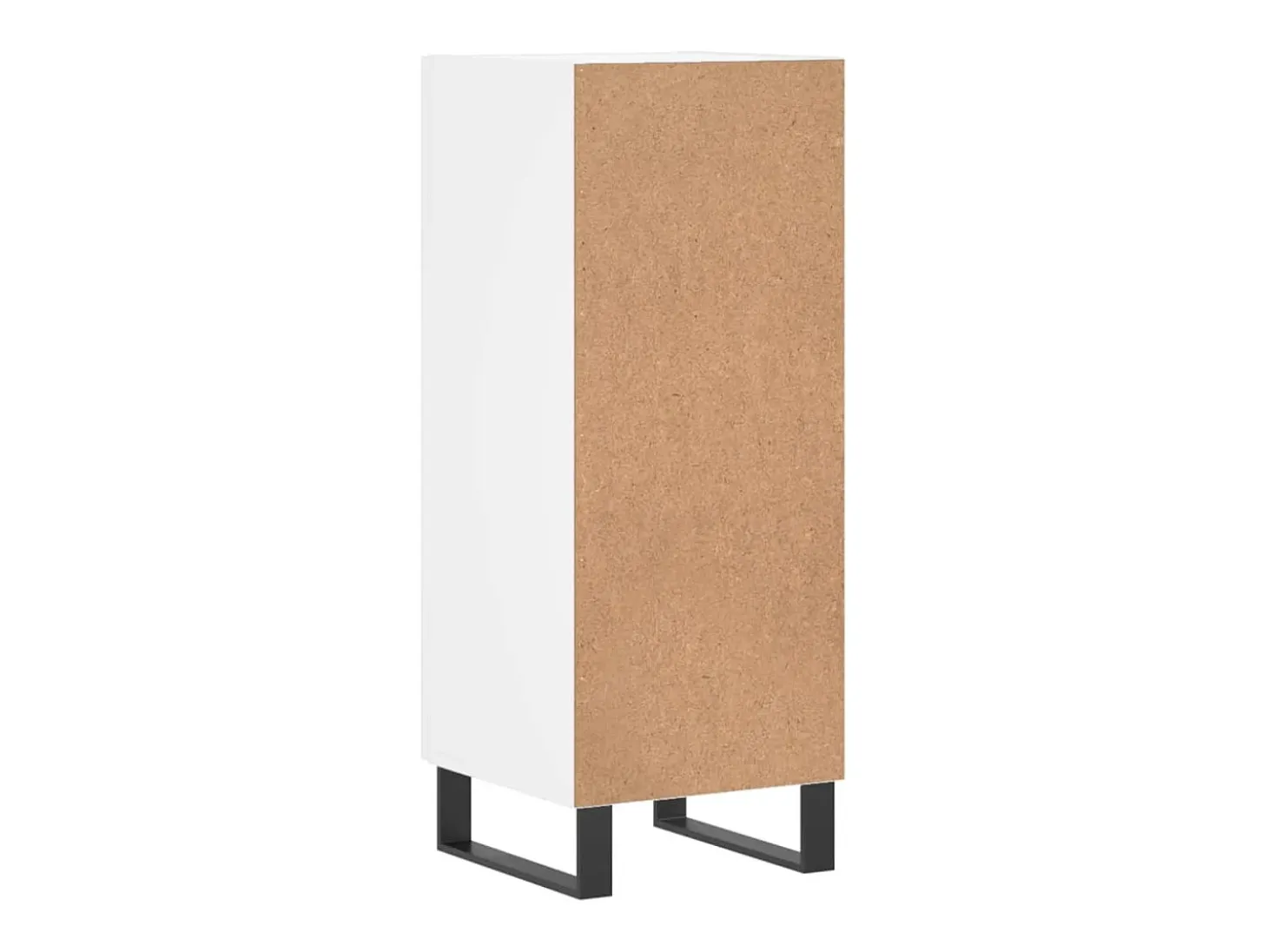 Aparador cómoda cómoda armario mueble organizador cocina salón salón 34,5 x 34 x 90 cm madera contrachapada blanco 02_0030265