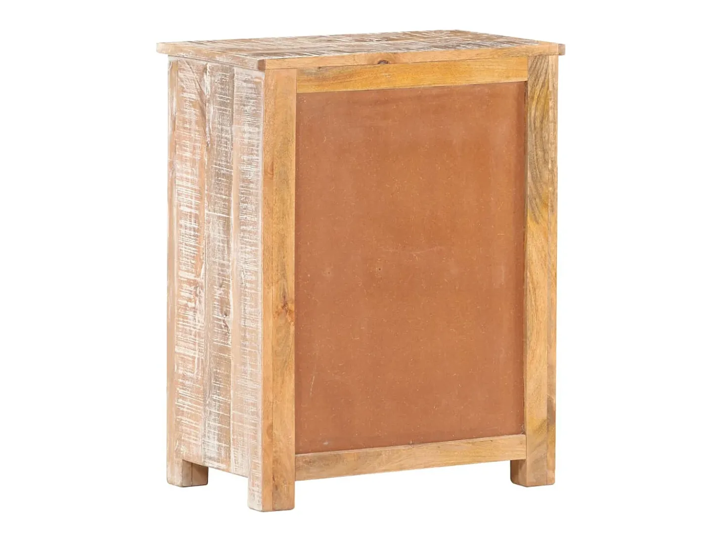 Aparador cómoda cómoda armario mueble organizador cocina salón salón 61 x 35 x 76 cm madera de acacia en bruto multicolor 02_0029631