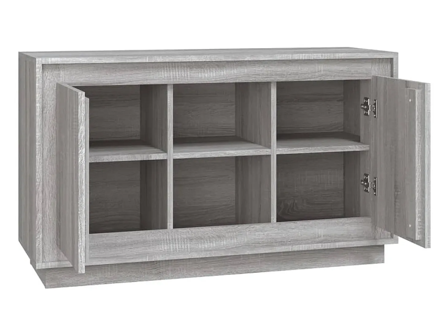 Aparador cómoda cómoda armario mueble organizador cocina salón salón Sonoma 102 x 35 x 60 cm madera contrachapada gris 02_0036270