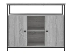 Aparador cómoda cómoda armario mueble organizador cocina salón salón Sonoma 100 x 35 x 80 cm madera contrachapada gris 02_0036252