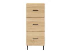 Aparador cómoda cómoda armario mueble de almacenamiento organizador cocina salón salón Sonoma 34,5 x 34 x 90 cm madera contrachapada marrón 02_0031554