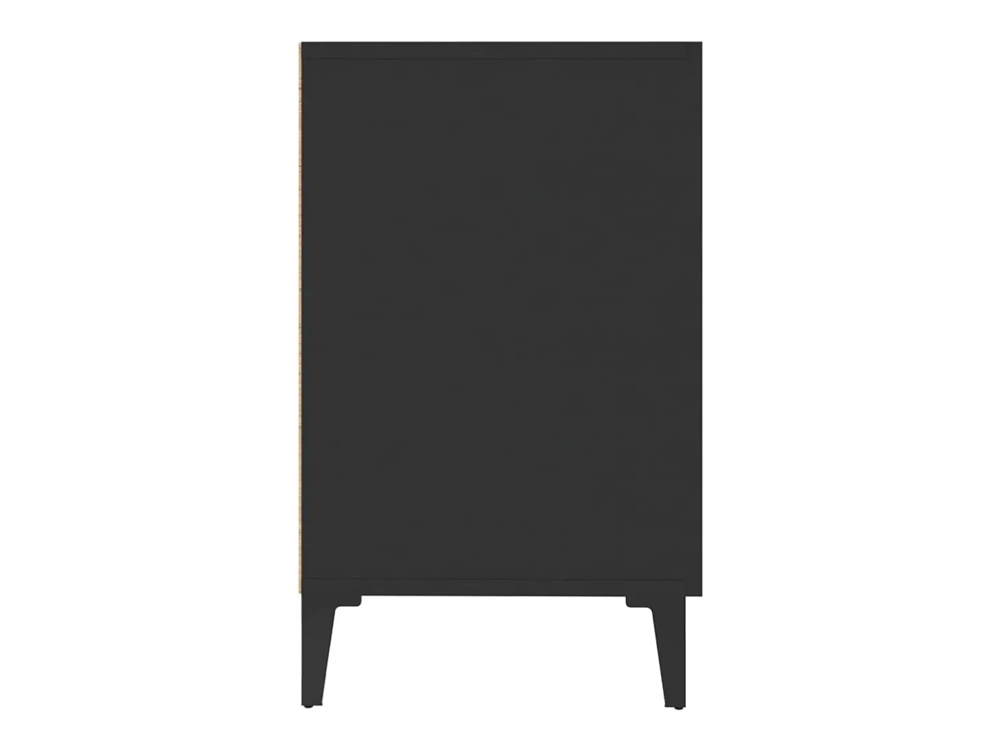 Aparador cómoda cómoda armario mueble organizador cocina salón salón 100 x 36 x 60 cm madera contrachapada negra 02_0035799