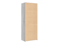 Aparador cómoda cómoda armario mueble organizador cocina salón salón alto Sonoma 70 x 41 x 185 cm madera contrachapada gris 02_0035627