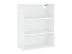 Aparador cómoda cómoda armario mueble organizador cocina salón salón alto 69,5 x 34 x 180 cm madera contrachapada blanco 02_0032731