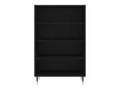 Aparador cómoda cómoda armario mueble organizador cocina salón salón alto 57 x 35 x 90 cm madera contrachapada negro 02_0034939