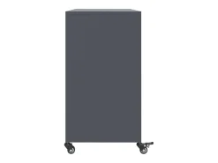 Aparador cómoda cómoda armario mueble organizador cocina salón salón 100,5 x 39 x 72 cm acero antracita 02_0029685