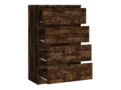 Aparador cómoda cómoda armario mueble organizador cocina salón salón 60 x 35 x 98,5 cm madera contrachapada marrón 02_0030998