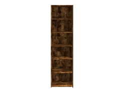 Aparador cómoda cómoda armario mueble organizador cocina salón salón alto 50 x 41 x 185 cm madera contrachapada marrón 02_0033365