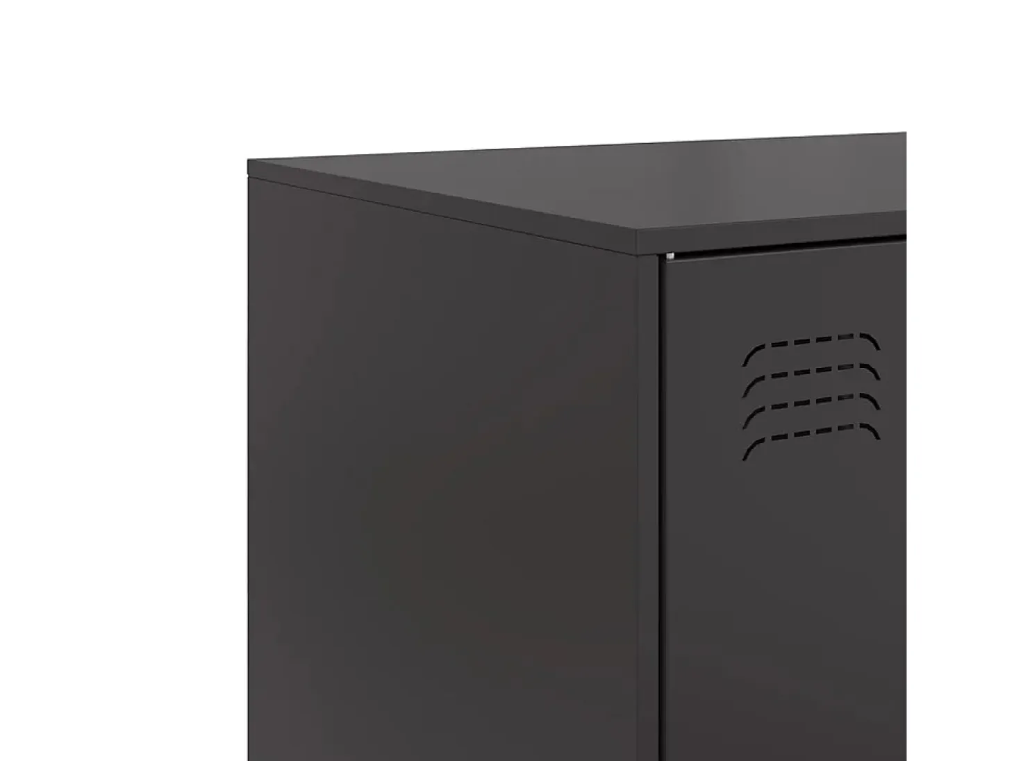 Aparador cómoda cómoda armario mueble organizador cocina salón salón 67 x 39 x 107 cm acero negro 02_0036011