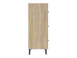 Aparador cómoda cómoda armario mueble organizador cocina salón salón Sonoma 69,5 x 34 x 90 cm madera contrachapada marrón 02_0031641