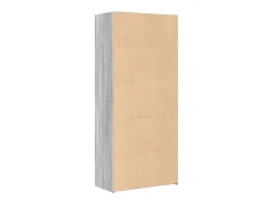 Aparador cómoda cómoda armario mueble organizador cocina salón salón alto Sonoma 80 x 42,5 x 185 cm madera contrachapada gris 02_0035635