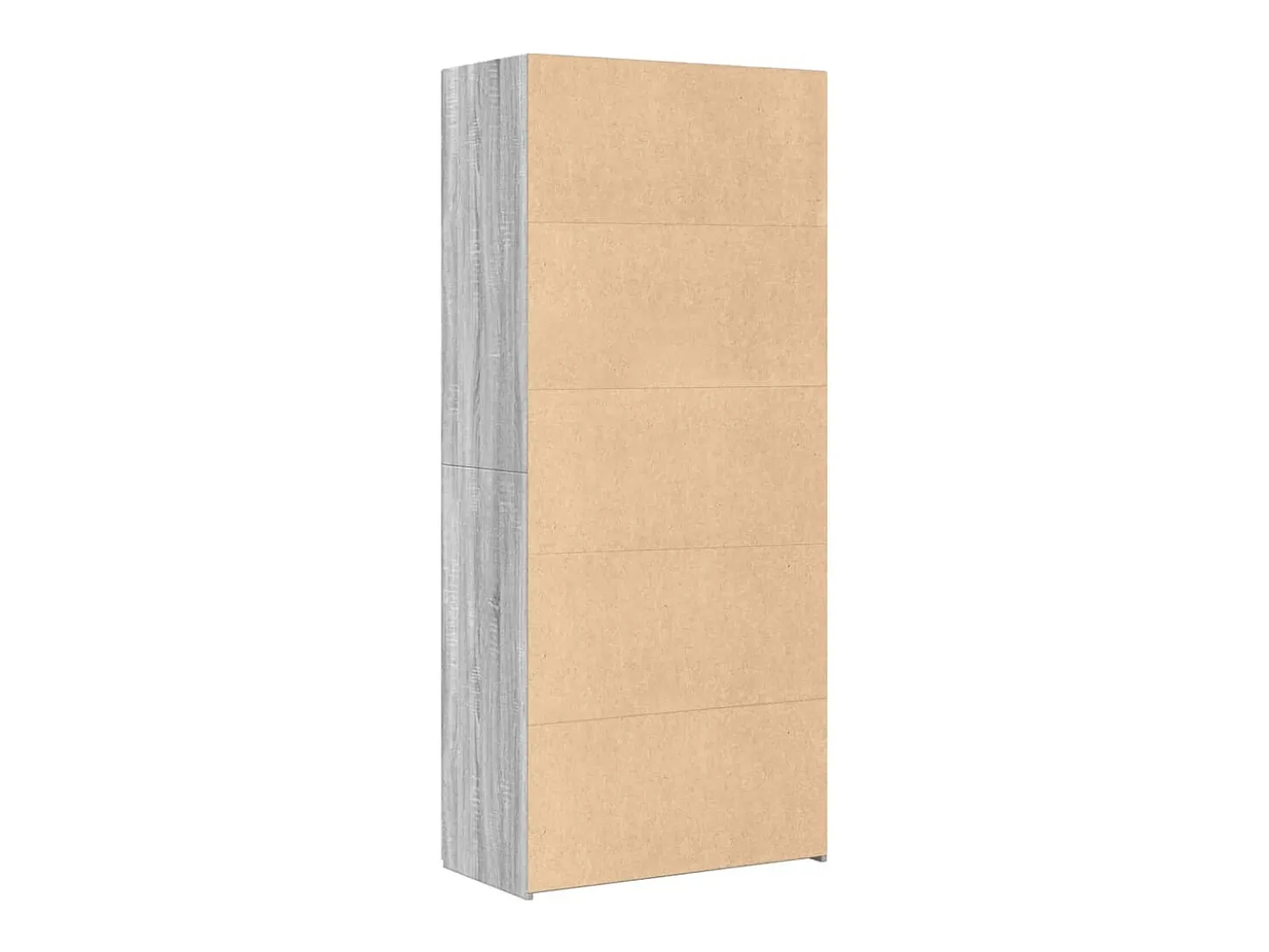 Aparador cómoda cómoda armario mueble organizador cocina salón salón alto Sonoma 80 x 42,5 x 185 cm madera contrachapada gris 02_0035635