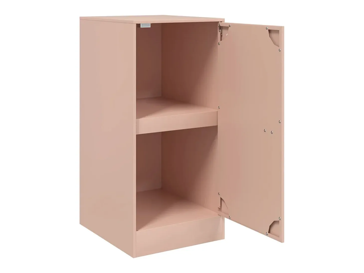 Aparador cómoda cómoda armario mueble organizador cocina salón salón 34,5 x 39 x 73 cm acero rosa 02_0036200