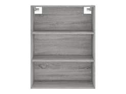 Aparador cómoda cómoda armario mueble organizador cocina salón salón alto Sonoma 69,5 x 34 x 180 cm madera contrachapada gris 02_0035437