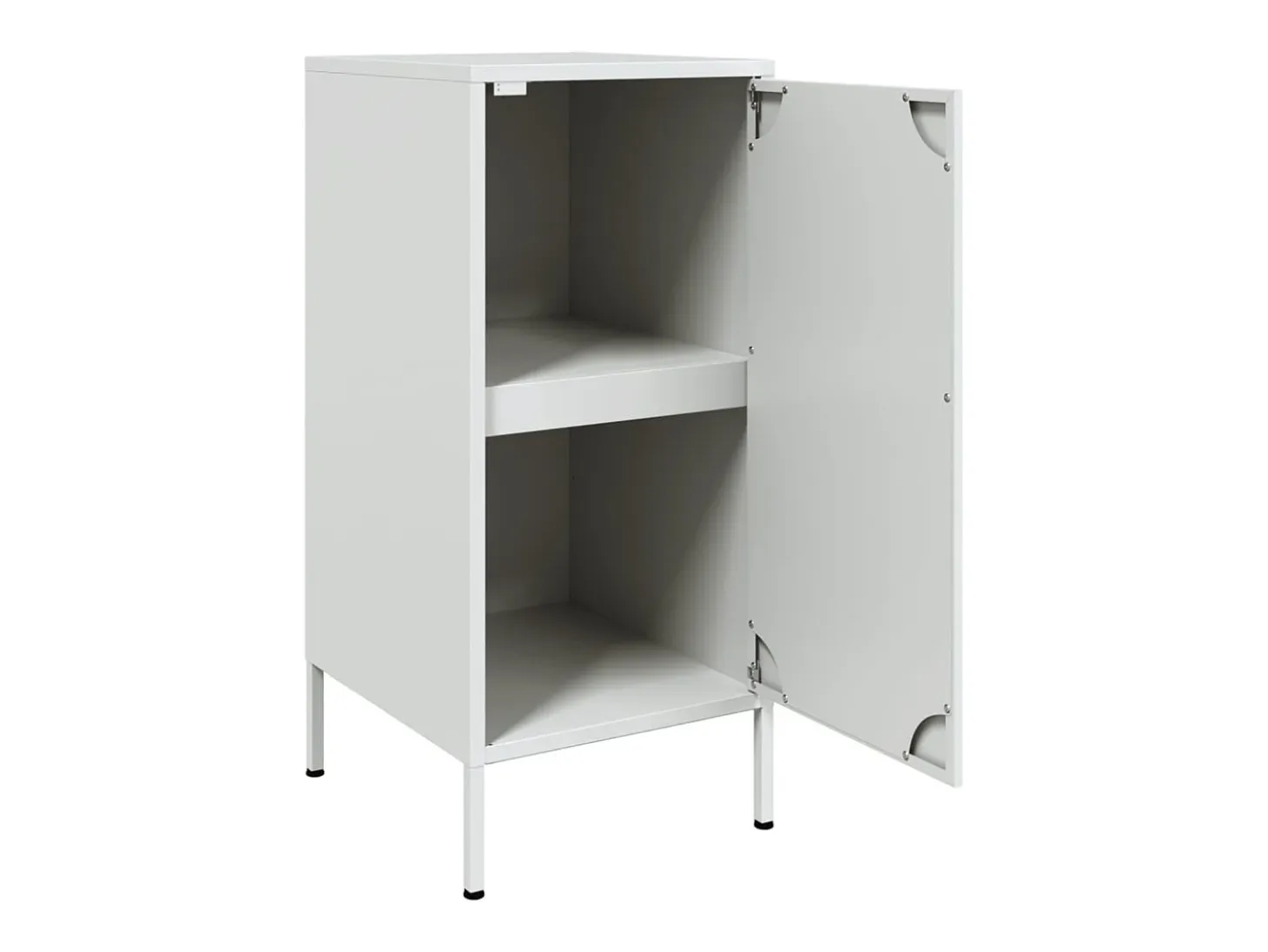 Aparador cómoda cómoda armario mueble organizador cocina salón salón 36 x 39 x 79 cm acero blanco 02_0030290