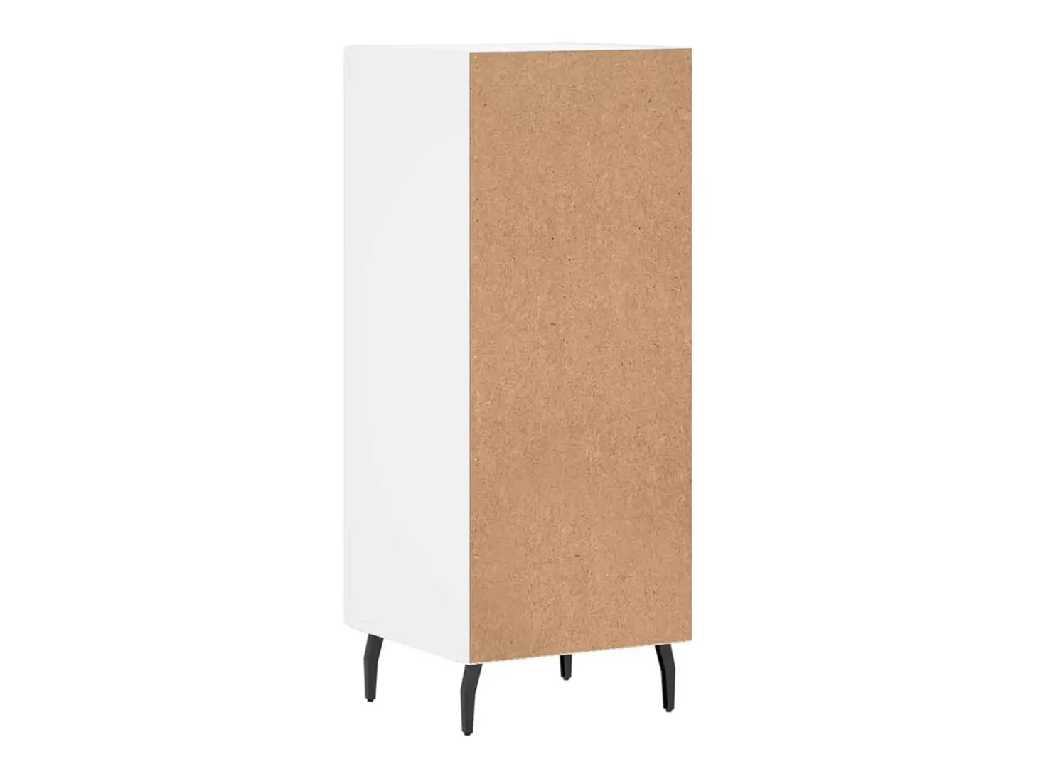 Aparador cómoda cómoda armario mueble organizador cocina salón salón 34,5 x 34 x 90 cm madera contrachapada blanco 02_0030262