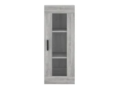 Aparador cómoda cómoda armario mueble organizador cocina salón salón alto Sonoma 34,5 x 34 x 180 cm madera contrachapada gris 02_0035261