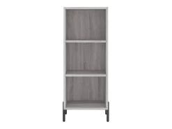 Aparador cómoda cómoda armario mueble organizador cocina salón salón alto Sonoma 34,5 x 34 x 180 cm madera contrachapada gris 02_0035261