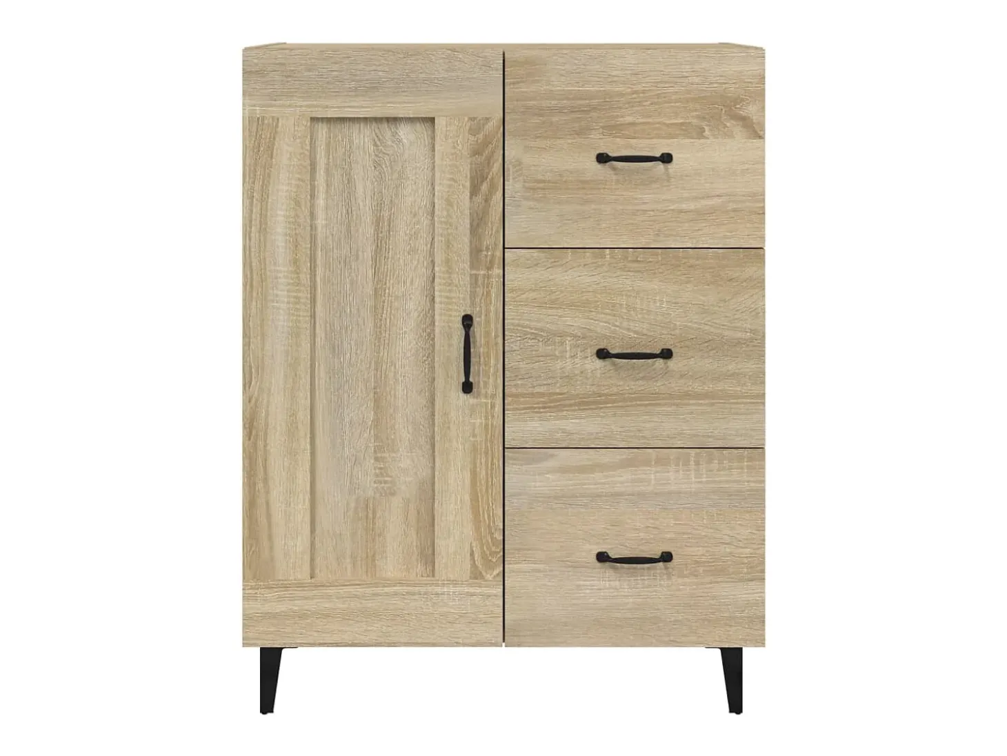 Aparador cómoda cómoda armario mueble de almacenamiento organizador cocina salón salón Sonoma 69,5 x 34 x 90 cm madera contrachapada marrón 02_0031656