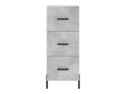 Aparador cómoda cómoda armario mueble organizador cocina salón salón 34,5 x 34 x 90 cm madera contrachapada gris 02_0031918