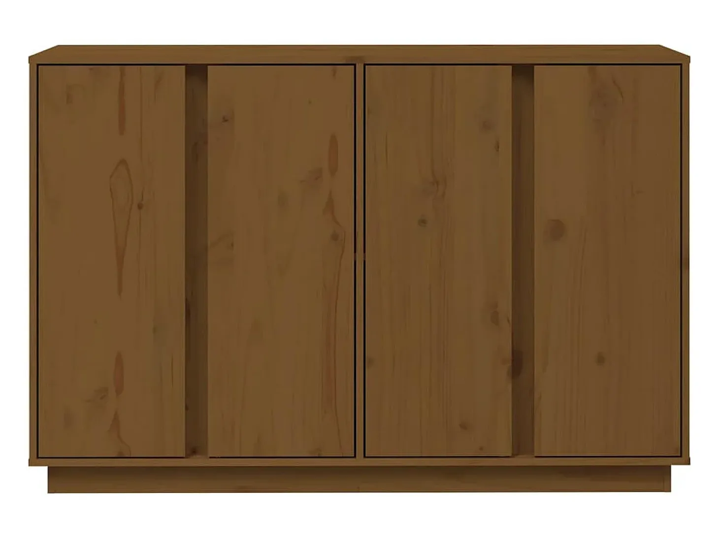 Aparador cómoda cómoda armario mueble organizador cocina salón salón 120 x 35 x 80 cm madera maciza de pino marrón 02_0035738