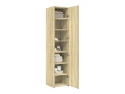 Aparador cómoda cómoda armario mueble organizador cocina salón salón alto Sonoma 40 x 42,5 x 185 cm madera contrachapada marrón 02_0034061