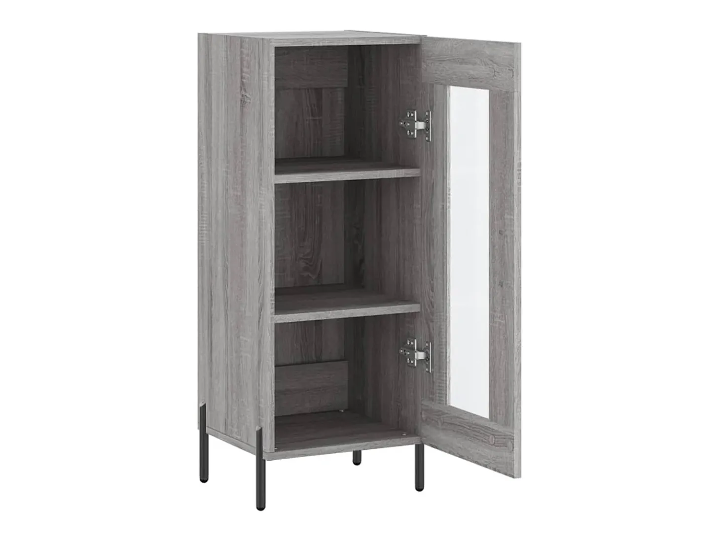 Aparador cómoda cómoda armario mueble organizador cocina salón salón Sonoma 34,5 x 34 x 90 cm madera contrachapada gris 02_0036302