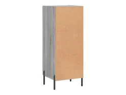 Aparador cómoda cómoda armario mueble organizador cocina salón salón Sonoma 34,5 x 34 x 90 cm madera contrachapada gris 02_0036302