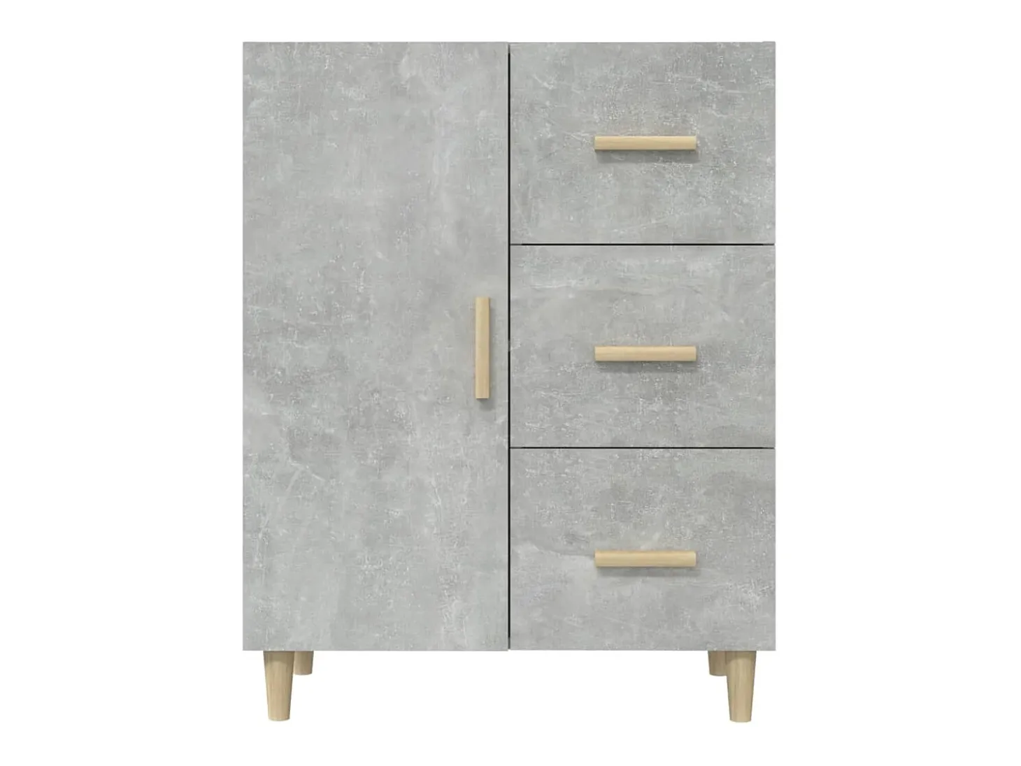 Aparador cómoda cómoda armario mueble organizador cocina salón salón 69,5 x 34 x 90 cm madera contrachapada gris 02_0032041