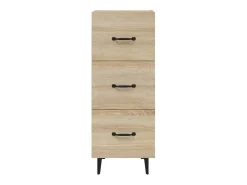 Aparador cómoda cómoda armario unidad de almacenamiento organizador cocina salón salón Sonoma 34,5 x 34 x 90 cm madera contrachapada marrón 02_0031544