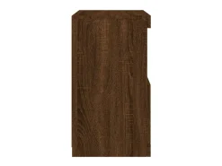 Aparador cómoda cómoda armario mueble organizador cocina salón salón con luces LED 41 x 37 x 67 cm marrón 02_0029924