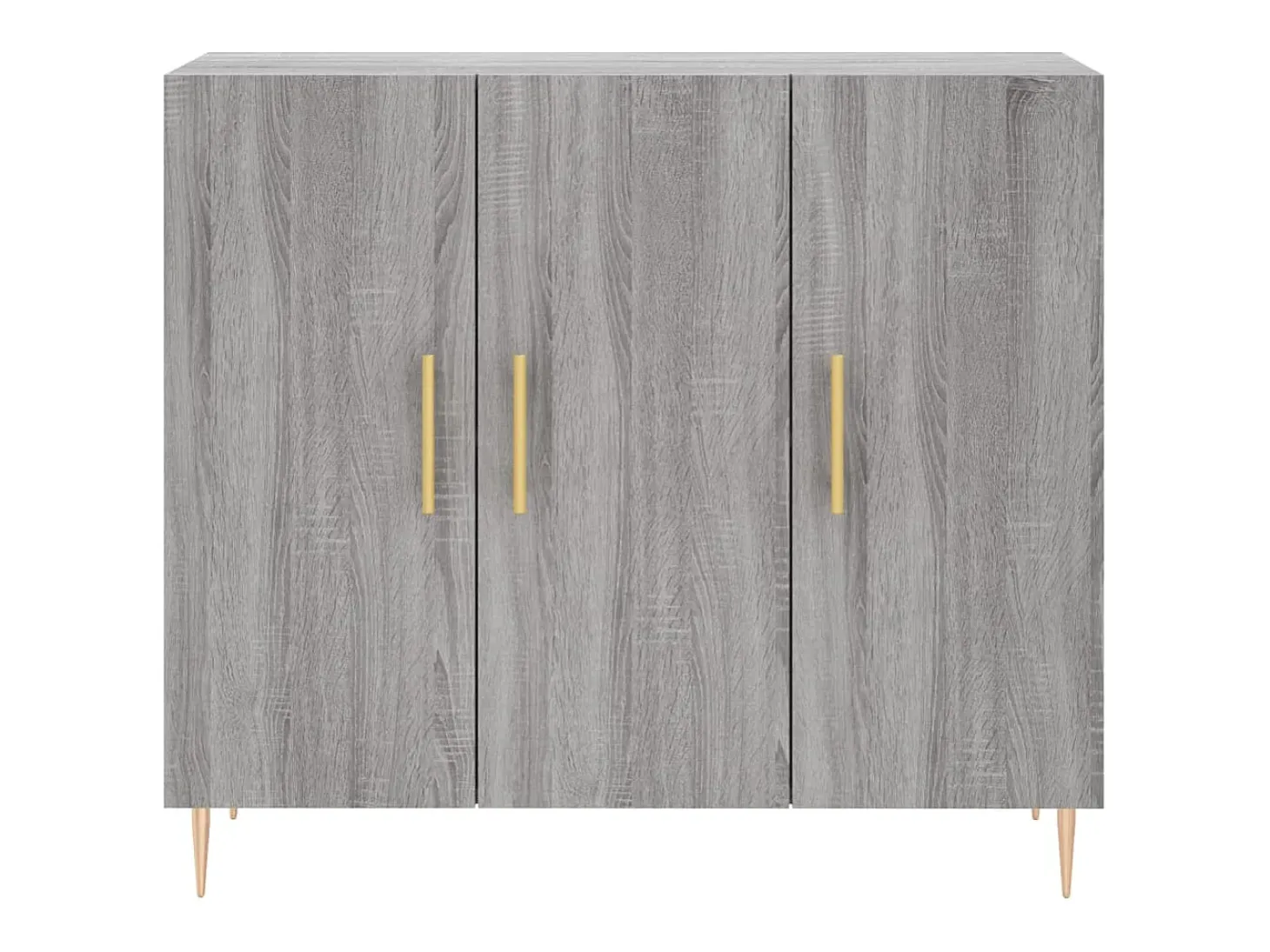 Aparador cómoda cómoda armario mueble organizador cocina salón salón Sonoma 90 x 34 x 80 cm madera contrachapada gris 02_0036549