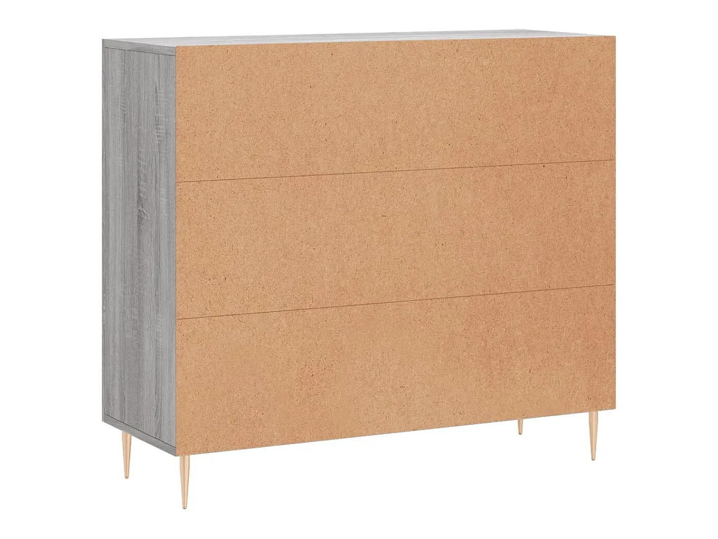 Aparador cómoda cómoda armario mueble organizador cocina salón salón Sonoma 90 x 34 x 80 cm madera contrachapada gris 02_0036549
