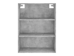Aparador cómoda cómoda armario mueble organizador cocina salón salón 69,5 x 32,5 x 180 cm madera contrachapada gris 02_0032001