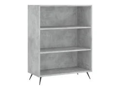 Aparador cómoda cómoda armario mueble organizador cocina salón salón 69,5 x 32,5 x 180 cm madera contrachapada gris 02_0032001